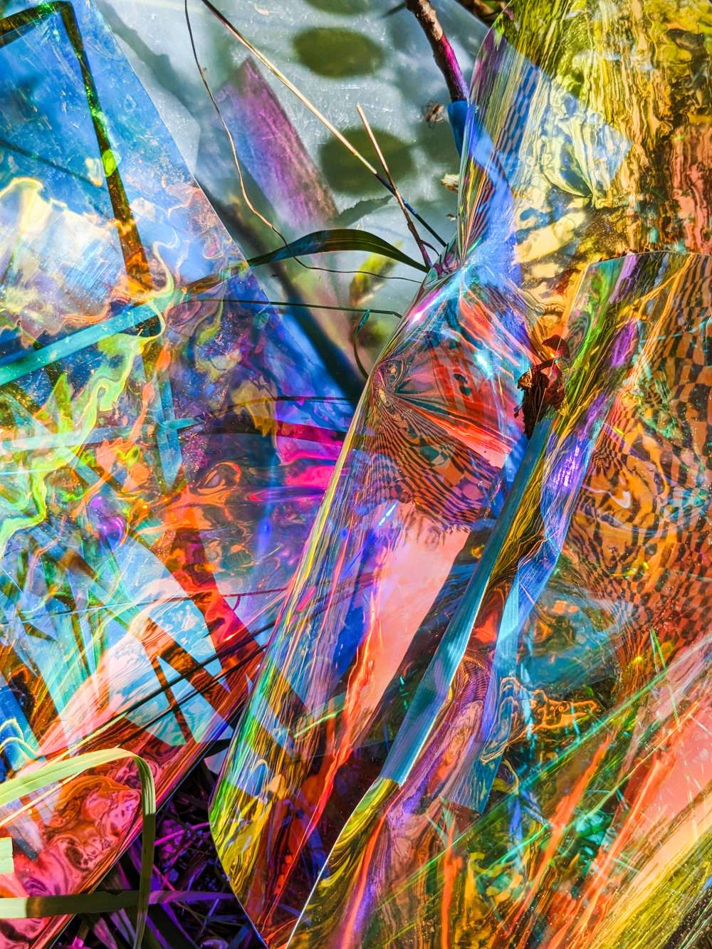 Üppige Kaskaden / Lush Cascades, 2022 (aluminium sublimation print, 60 × 45 cm)